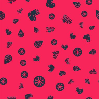 Snowflake 'i, Valenki' yi, Rusya 'nın yerini ve askeri tankı kusursuz bir düzene sokun. Vektör.