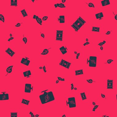 Konumu yaprak, bitki, yaprak ya da yaprak ve biyo yakıt varilleriyle belirleyin. Vektör.