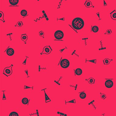 Şampanya kadehi, şarap tirbuşonu, şişe konyağı ve Bar 'ın olduğu tabela. Vektör.