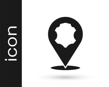 Beyaz arkaplanda siyah deri ikon izole edilmiş. Vektör.