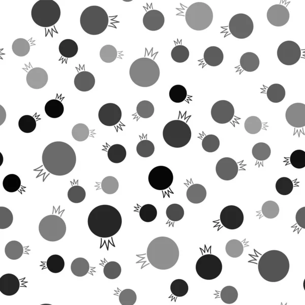 Černá Rajčata Ikona Izolované Bezešvé Vzor Bílém Pozadí Vektor — Stockový vektor