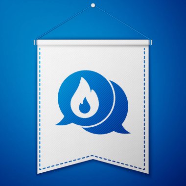 Mavi telefon mavi arka planda 911 'i ara ikonu izole edildi. Polis, ambulans, itfaiye, çağrı, telefon. Beyaz flama şablonu. Vektör