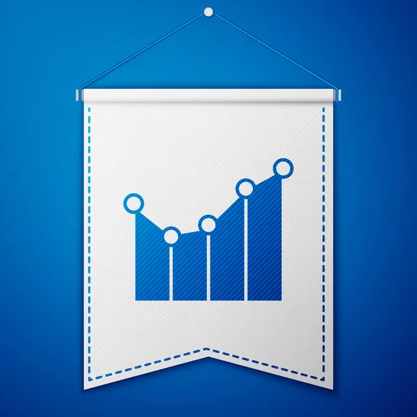 Gráfico Azul Cronograma Gráfico Diagrama Infográfico Ícone Gráfico Torta Isolado —  Vetores de Stock