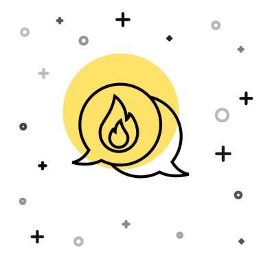 Beyaz arka planda 911 'i arayan siyah hat telefonu izole edildi. Polis, ambulans, itfaiye, çağrı, telefon. Rastgele dinamik şekiller. Vektör.