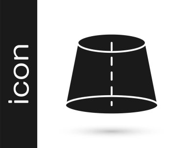 Siyah Geometrik şekil simgesi beyaz arkaplanda izole edildi. Soyut şekil. Geometrik süs. Vektör.