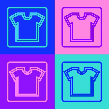 Pop sanat eseri dikiş kalıbı simgesi renk arkaplanında izole edildi. Dikiş için işaretler. Vektör.