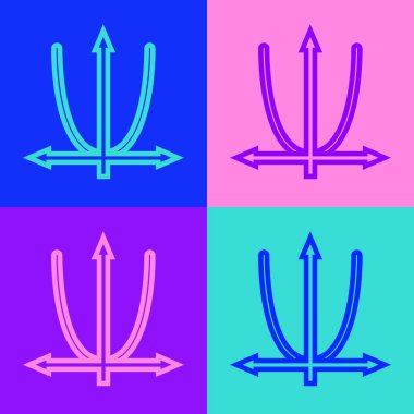 Grafik çizelgesi, çizelge, grafik, diyagram, bilgi grafiği, turta grafik simgesi renk arkaplanında izole. Vektör.