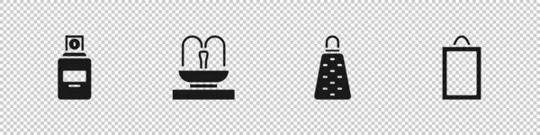 Set Perfume Fountain Grater Picture Icon Vector — Stock Vector