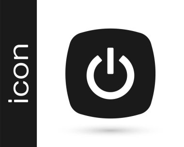 Siyah Akıllı ev simgesi beyaz arkaplanda izole edildi. Uzaktan kumanda. Vektör.