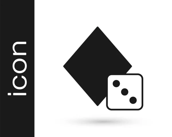 Ікона Чорної Гри Ізольована Білому Тлі Ігрові Ігри Вектор — стоковий вектор