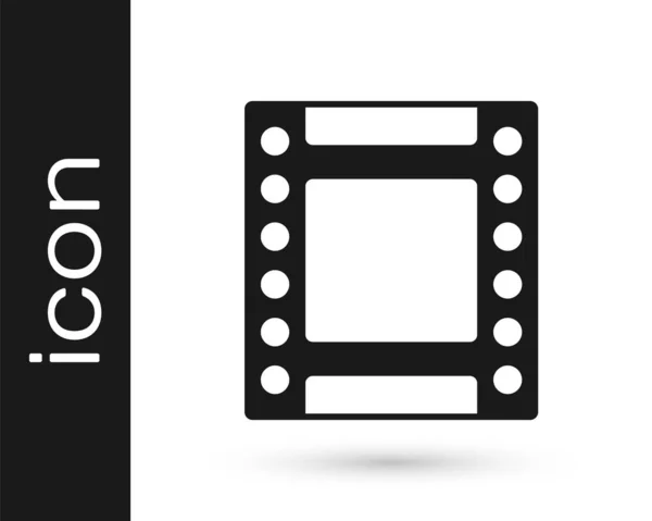 Schwarz Camera Vintage Filmrollen Symbol Isoliert Auf Weißem Hintergrund Kleinbild — Stockvektor