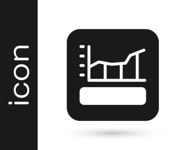 Siyah Grafik, çizelge, grafik, diyagram, bilgi, beyaz arkaplanda izole edilmiş turta grafik simgesi. Vektör.
