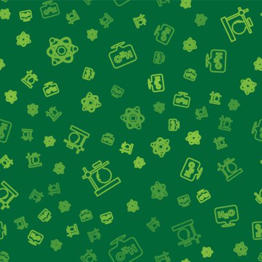 Hat Atom, deney tüpü şişesi standa ve H2O 'nun kimyasal formülünü kusursuz desen üzerine ayarla. Vektör