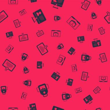 Okul sırt çantasını, çevrimiçi sınıfı, sertifika şablonunu ve kusursuz şablonu ayarla. Vektör