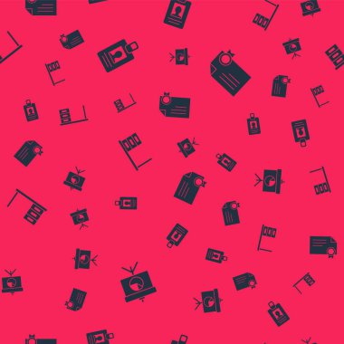 Tebeşir tahtasını diyagram, kimlik kartı, ofis masası ve sertifika şablonunu kusursuz şablonla ayarla. Vektör.