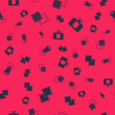 Tekstil kumaş rulosunu, fermuarı ve deriyi pürüzsüz desene ayarlayın. Vektör