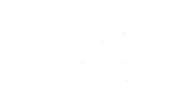 Siyah çizgi, su geçirmez lastik bot simgesi beyaz arkaplanda izole edilmiş. Yağmurlu hava, balıkçılık, bahçe işleri için çizme. 4K Video hareketli grafik canlandırması