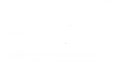 Beyaz arka planda siyah çizgi ahşap bira kupası ikonu var. 4K Video hareketli grafik canlandırması