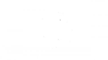 Siyah çizgili lastik yüzme ikonu beyaz arkaplanda izole edilmiş. Hayat kurtaran yüzen can simidi plaj için, kurtarma kemeri insanları kurtarmak için. 4K Video hareketli grafik canlandırması