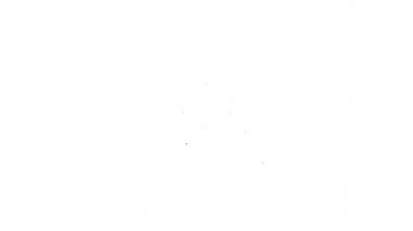 Beyaz arka planda siyah çizgi baykuş simgesi izole edildi. Hayvan sembolü. 4K Video hareketli grafik canlandırması