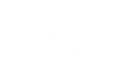 Siyah çizgi mikroskop simgesi beyaz arkaplanda izole edildi. Kimya, ilaç aleti, mikrobiyoloji büyütme aracı. 4K Video hareketli grafik canlandırması