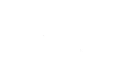 Siyah çizelge, çizelge, çizelge, diyagram, bilgi, beyaz arkaplanda izole edilmiş turta grafik simgesi. 4K Video hareketli grafik canlandırması