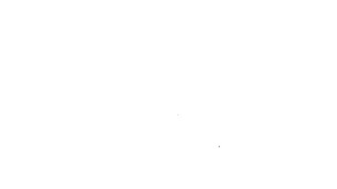 Beyaz arka planda izole edilmiş siyah çizgi büyüteç. Dünyayı analiz ediyorum. Küresel arama işareti. 4K Video hareketli grafik canlandırması