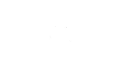 Siyah çizgi Çin Yuan para birimi sembolü beyaz arkaplanda izole edilmiş. Bozuk para. Bankacılık işareti. Para sembolü. 4K Video hareketli grafik canlandırması