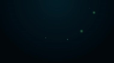 Siyah zemin üzerinde silgi simgesi olan parlak neon çizgi sınav kağıdı ve kalem. Sınav kağıdı, sınav ya da araştırma konsepti. Sınav ya da sınav. 4K Video hareketli grafik canlandırması