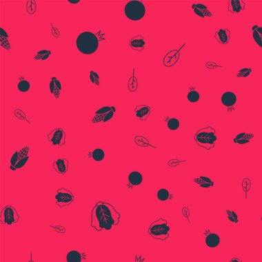 Lahana, domates, mısır ve ıspanak hazır olsun. Vektör