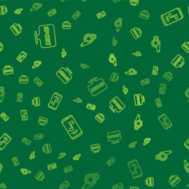 Çizgi konum jimnastik salonu, müzik çalar ve ıslık kusursuz desen üzerine kurulur. Vektör