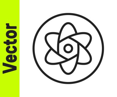 Siyah çizgi test tüpü ve beyaz arka planda izole edilmiş kimyasal test ikonu. Laboratuvar cam levhası. Vektör