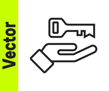 Psikoloji ikonundaki soruna siyah çizgi çözümü beyaz arka planda izole edildi. Anahtar. Akıl sağlığı terapisi. Vektör