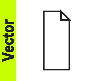 Beyaz arka planda izole edilmiş bir kaykay simgesinin üzerindeki siyah şerit şeridi. Vektör