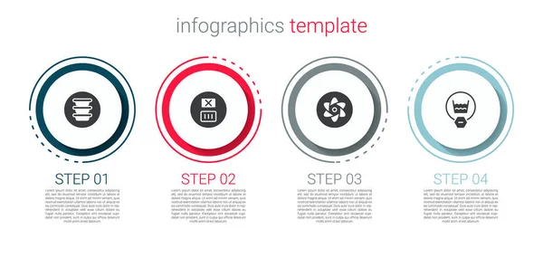 Set Bowl, lavage à température, éprouvette et flacon et délicat. Modèle d'infographie d'entreprise. Vecteur — Image vectorielle