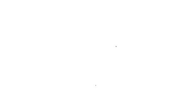 Beyaz arkaplanda siyah çizgi Kar Tanesi simgesi izole edildi. Mutlu Noeller ve mutlu yıllar. 4K Video hareketli grafik canlandırması