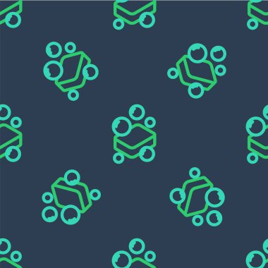 Sabun simgesinin çizgi çubuğu mavi arkaplanda izole edilmiş kusursuz desen. Köpüklü sabun çubuğu. Vektör