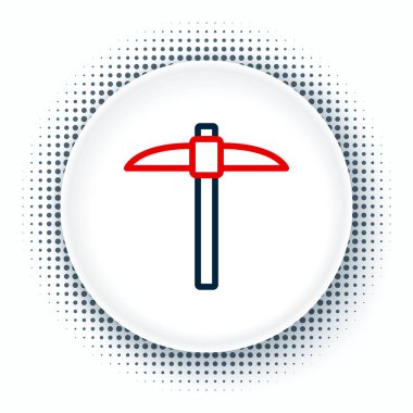 Çizgi Seçme simgesi beyaz arkaplanda izole edildi. Engelleme teknolojisi, kripto para madenciliği, bitcoin, dijital para piyasası, kripto para cüzdanı. Renkli taslak konsepti. Vektör