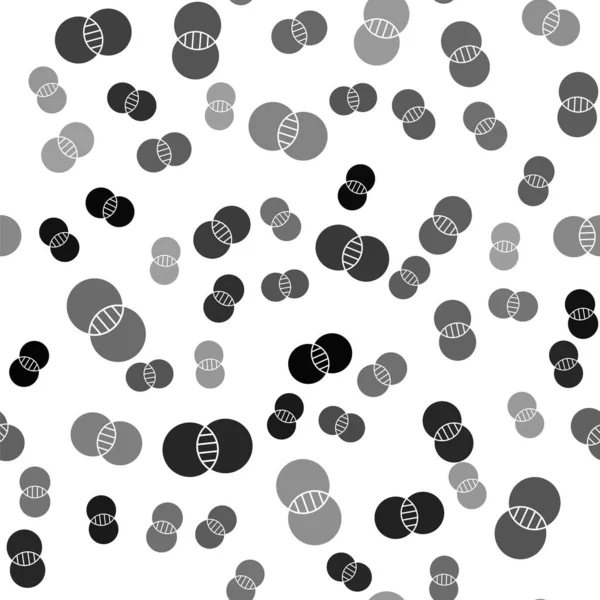 黑色数学集合A和B图标在白色背景上隔离无缝模式 对称差异 — 图库矢量图片