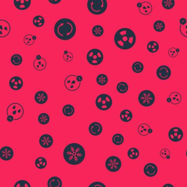 Kar Tanesi, Geri Dönüşüm Sembolü, Su damlası Yasak ve Radyoaktifi Kusursuz Şablon 'da Ayarlayın. Vektör