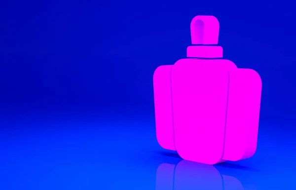 Różowy papryka lub słodka ikona capsicum izolowane na niebieskim tle. Koncepcja minimalizmu. Ilustracja 3D 3D renderowania — Zdjęcie stockowe