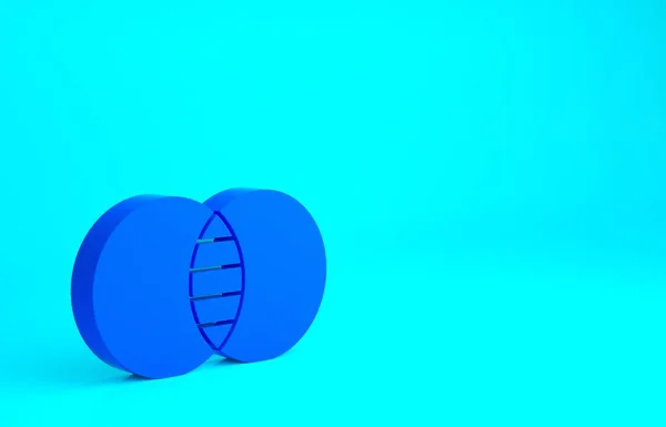 Blue Mathematics establece los iconos A y B aislados sobre fondo azul. Diferencia simétrica. Concepto minimalista. 3D ilustración 3D render —  Fotos de Stock