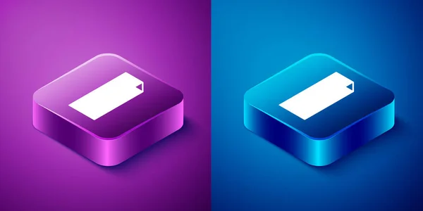 Isometric Grip Tape Skateboard Icon Isolated Blue Purple Background Square — Stock Vector