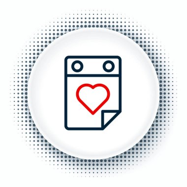 Hat doktoru atama simgesi beyaz arkaplanda izole edildi. Takvim, planlama kurulu, ajanda, danışman doktor. Renkli taslak konsepti. Vektör