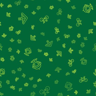 İpi ayarla planör, jet ski ve bisiklet kusursuz desende. Vektör