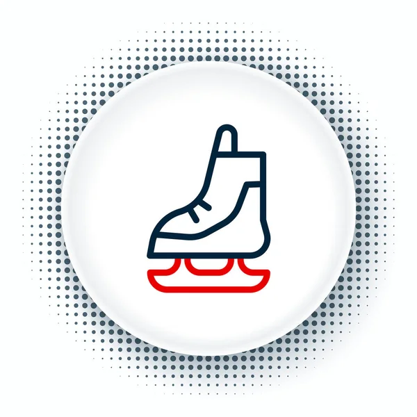 Line Skates Ikon Elszigetelt Fehér Alapon Korcsolyacipő Ikon Sportcsizma Pengékkel — Stock Vector