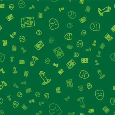 Psikoloji kitabı, Psi, yardım eli ve dramatik maskeyi kusursuz bir şekilde ayarla. Vektör.