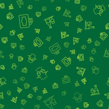 Karton şarap kutusu, şarap tatma, degulasyon ve cam kaplı dikişsiz bir şişe. Vektör