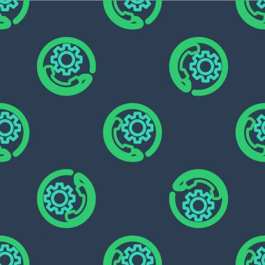 Hat Telefonu 24 saat destek ikonu mavi arka planda izole edilmiş pürüzsüz desen. Tüm gün müşteri destek merkezi. Tam zamanlı çağrı servisi. Vektör