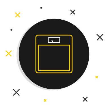 Sıra Banyo Ölçeği simgesi beyaz arka planda izole edildi. Ağırlık ölçme ekipmanı. Ağırlık ölçeği spor konsepti. Renkli taslak konsepti. Vektör